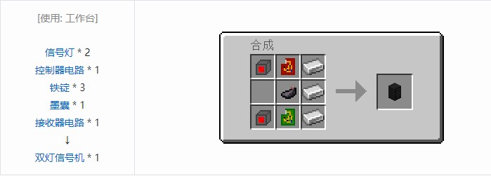 我的世界铁路模组轨道合成表大全