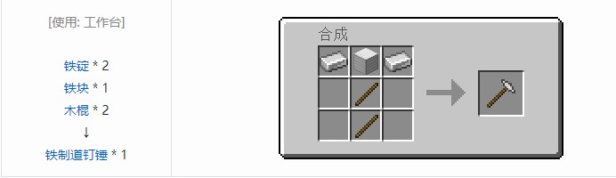 我的世界铁路模组合成表大全