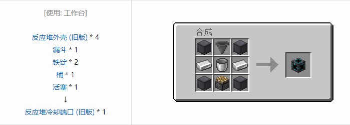 我的世界极限反应堆合成表大全