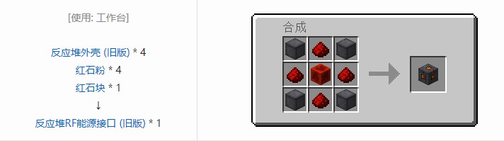 我的世界极限反应堆合成表大全