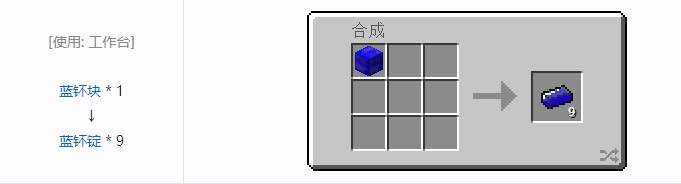 我的世界极限反应堆合成表大全