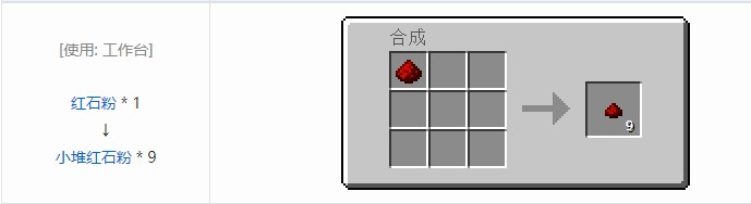 我的世界现代工业化小堆粉合成表大全