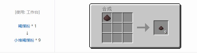 我的世界现代工业化小堆粉合成表大全