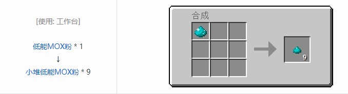 我的世界现代工业化小堆粉合成表大全