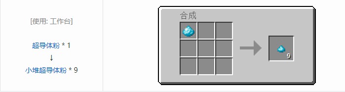 我的世界现代工业化小堆粉合成表大全