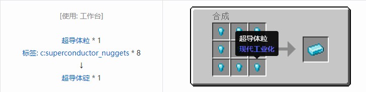 我的世界现代工业化材料合成表大全