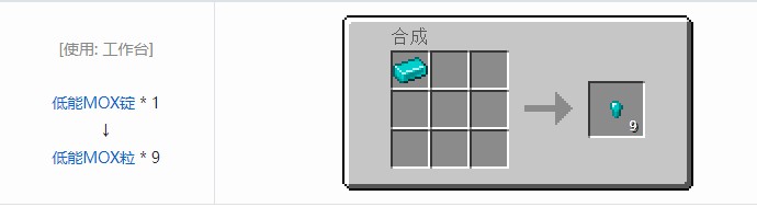 我的世界现代工业化材料合成表大全