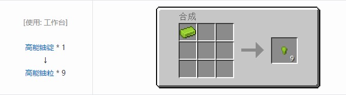 我的世界现代工业化材料合成表大全