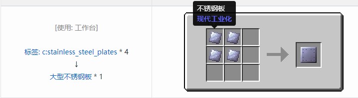 我的世界现代工业化材料合成表大全