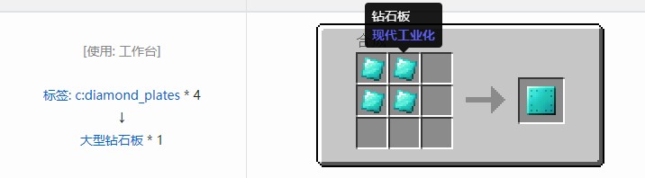 我的世界现代工业化材料合成表大全