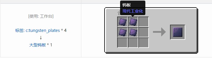 我的世界现代工业化材料合成表大全