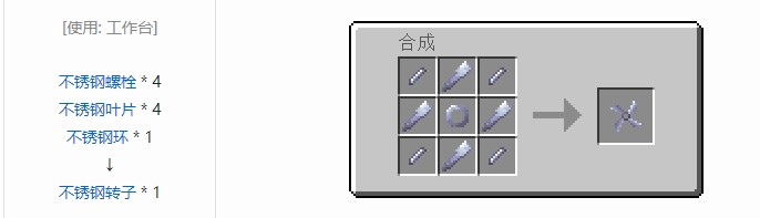 我的世界现代工业化材料合成表大全