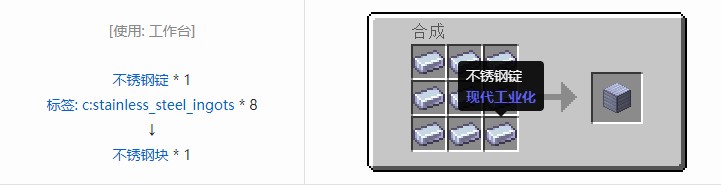 我的世界现代工业化材料合成表大全