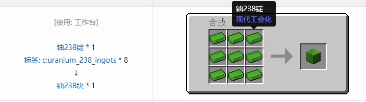 我的世界现代工业化材料合成表大全