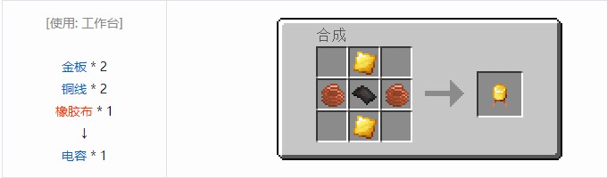 我的世界现代工业化材料合成表大全