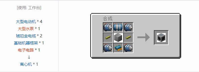我的世界现代工业化机器合成表大全