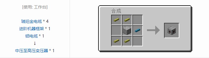 我的世界现代工业化机器合成表大全