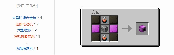 我的世界现代工业化机器合成表大全
