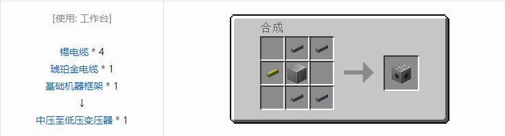 我的世界现代工业化机器合成表大全