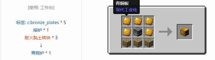 我的世界现代工业化机器合成表大全
