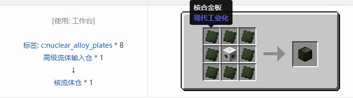 我的世界现代工业化结构方块合成表大全