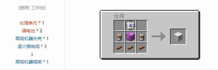 我的世界现代工业化结构方块合成表大全