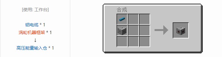 我的世界现代工业化结构方块合成表大全