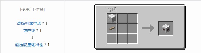 我的世界现代工业化结构方块合成表大全