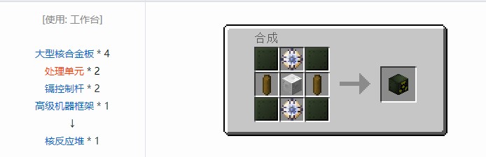我的世界现代工业化合成表大全