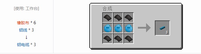 我的世界现代工业化合成表大全