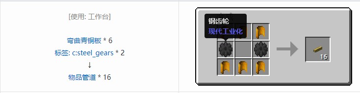 我的世界现代工业化合成表大全