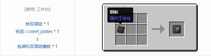 我的世界现代工业化合成表大全