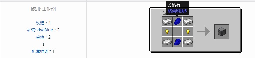 我的世界RF工具箱合成表大全