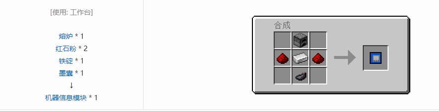 我的世界RF工具箱机器合成表大全