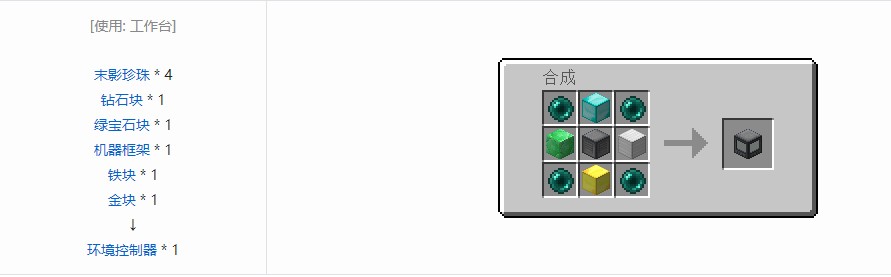 我的世界RF工具箱合成表大全