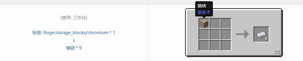 我的世界电动力学材料合成表大全
