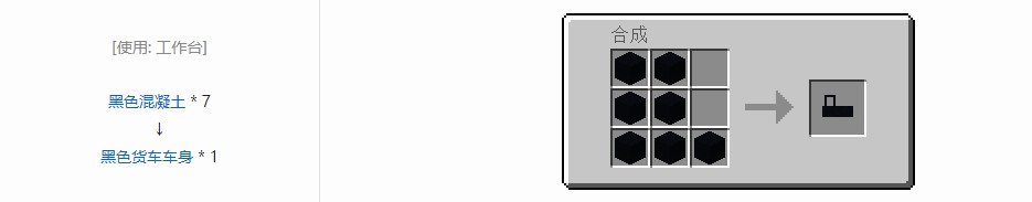 我的世界终极汽车材料合成表大全