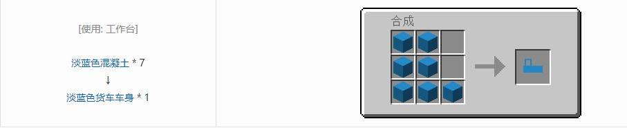 我的世界终极汽车材料合成表大全