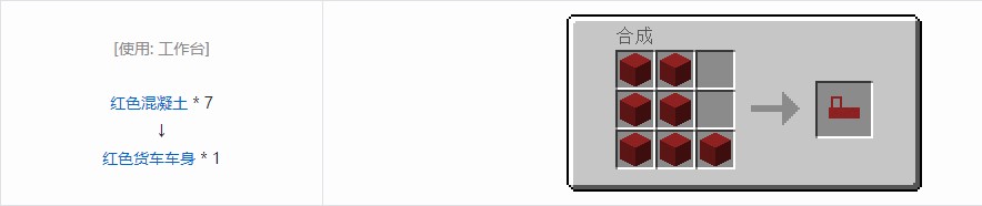 我的世界终极汽车材料合成表大全