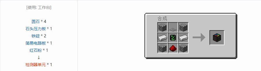 我的世界史蒂夫矿车2合成表大全