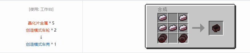 我的世界史蒂夫矿车2合成表大全