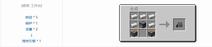 我的世界史蒂夫矿车2合成表大全