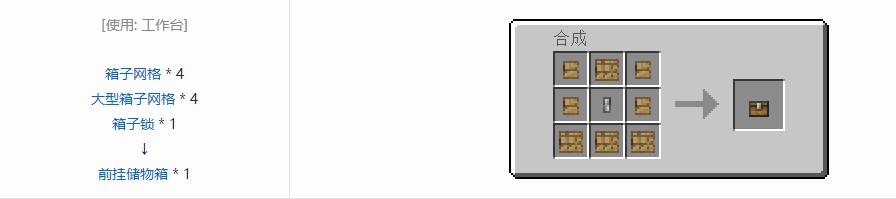 我的世界史蒂夫矿车2合成表大全
