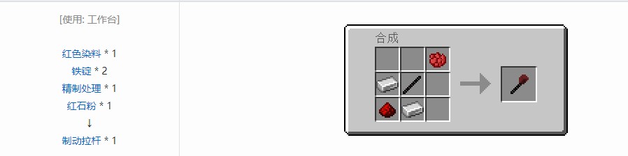 我的世界史蒂夫矿车2合成表大全