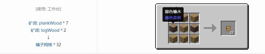 我的世界史蒂夫矿车2零件合成表大全