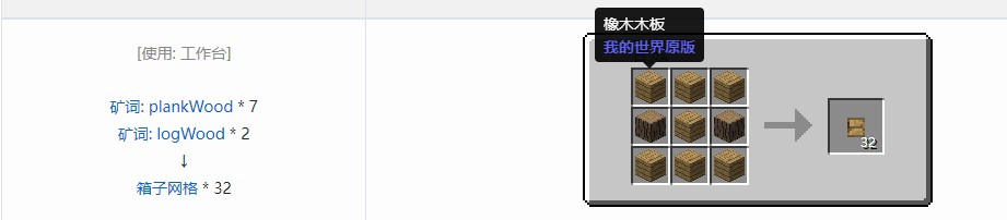 我的世界史蒂夫矿车2零件合成表大全