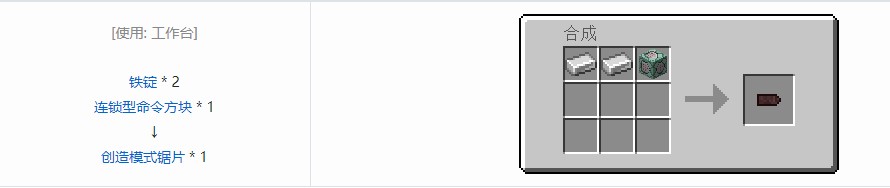 我的世界史蒂夫矿车2零件合成表大全