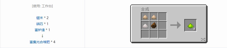 我的世界热力基本材料合成表大全