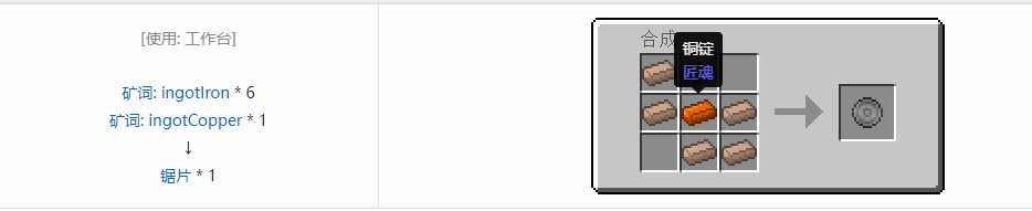 我的世界热力基本材料合成表大全