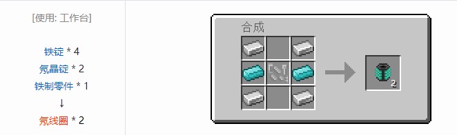 我的世界飞向未来材料合成表大全